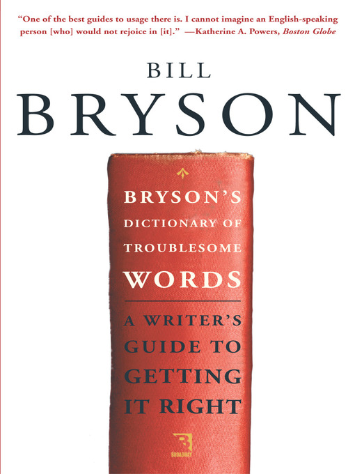 Cover image for Bryson's Dictionary of Troublesome Words